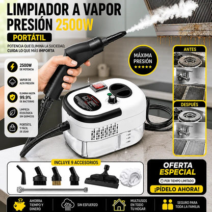 Limpiador A Vapor Presion 2500w Portatil