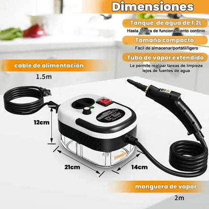 Limpiador A Vapor Presion 2500w Portatil